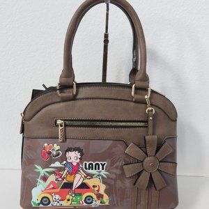 Betty Boop Vacation Faux Leather Satchel Handbag Purse NWT